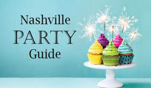 Nashville Party Cake, Streamers and sparklers