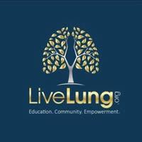 LiveLung on Blue Background
