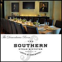 Private Dining at the The Demonbreun Room at The Southern Steak & Oyster in downtonw Nashville Tennessee The Demonbreun Room at The Southern Steak & Oyster is an intimate and inviting space