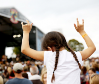 Young and Old rocking out at the Pilgrimage Festival in Franklin Tennessee