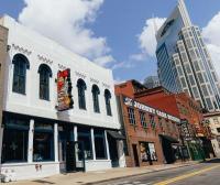 Silverbelly Whiskey Distillery & Alan Jackson Museum Building Silverbelly Whiskey Distillery & Alan Jackson Museum Building in downtown Nashville Tennessee