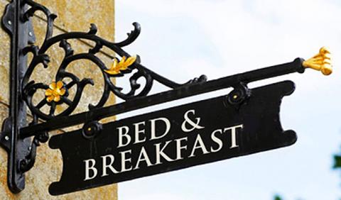 Bed and Breakfast Sign