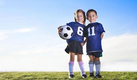 Kids playing soccer in Nashville