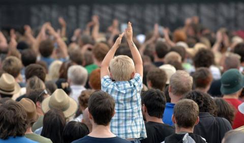 Kid in Crowd enjoying a Nashville Festival