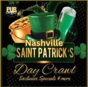 St Paddy's Pub Crawl in downtown Nashville