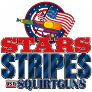 Honoring Independence Day and Fourth of July Stars, Stripes and Squirt Guns